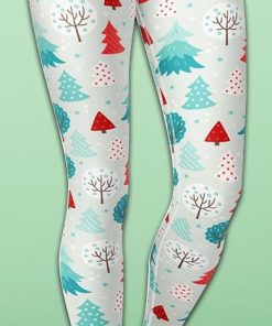 Christmas Forest Yoga Leggings