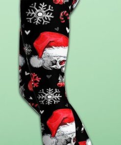 Christmassy Skulls Yoga Leggings Christmassy Skulls Yoga Leggings