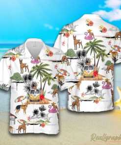 Cirneco Delletna Beach Hawaiian Shirt, Short Sleeve Button Up Shirt