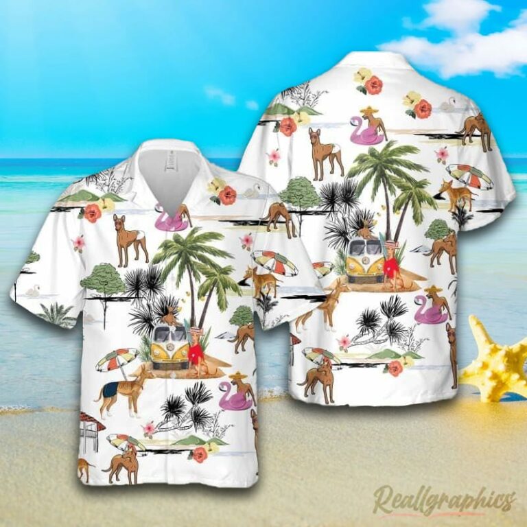 Cirneco Delletna Beach Hawaiian Shirt, Short Sleeve Button Up Shirt