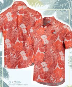 Cleveland Browns Tommy Bahama Coconut Point Playa Floral Button-Up Shirt Cleveland Browns Tommy Bahama Coconut Point Playa Floral Button-Up Shirt