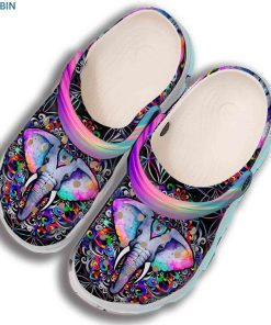 Coloful Elephant  Hippie  Crocs – Classic Clog