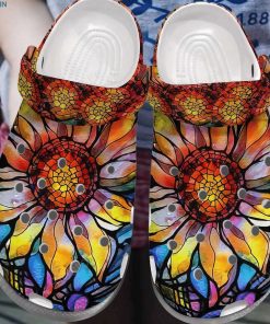 Colorful Flower Rubber Crocs – Classic Clog