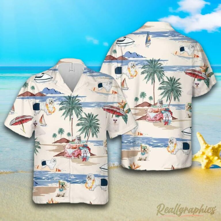 Coton De Tulear Summer Beach Hawaiian Shirt