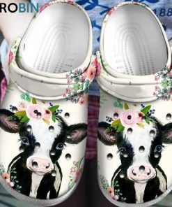 Cow Flowers Unisex Crocs