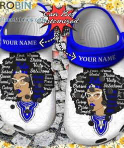 Custom Crocs – Personalized Cute Afro Girl Zeta Queen Clog Shoes
