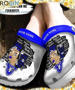Custom Crocs – Personalized Cute Afro Girl Zeta Queen Clog Shoes