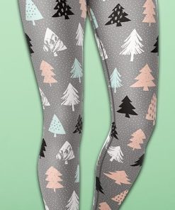 Cute Minimalistic Christmas Yoga Leggings