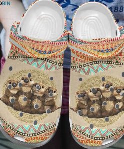 Cute Otter Family Mandala Unisex Crocs