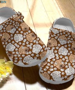 Cute Shar Pei Dog’s Footprint Crocs – Classic Clog