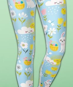 Easter Cute Pattern Yoga Leggings