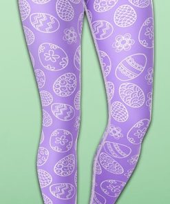 Easter Eggs Yoga Leggings Easter Eggs Yoga Leggings