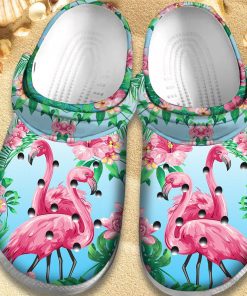 Flaminigo Hawaiian Beauty Flower Crocs – Classic Clog