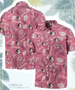 Florida State Seminoles Vintage Floral Button-Up Shirt
