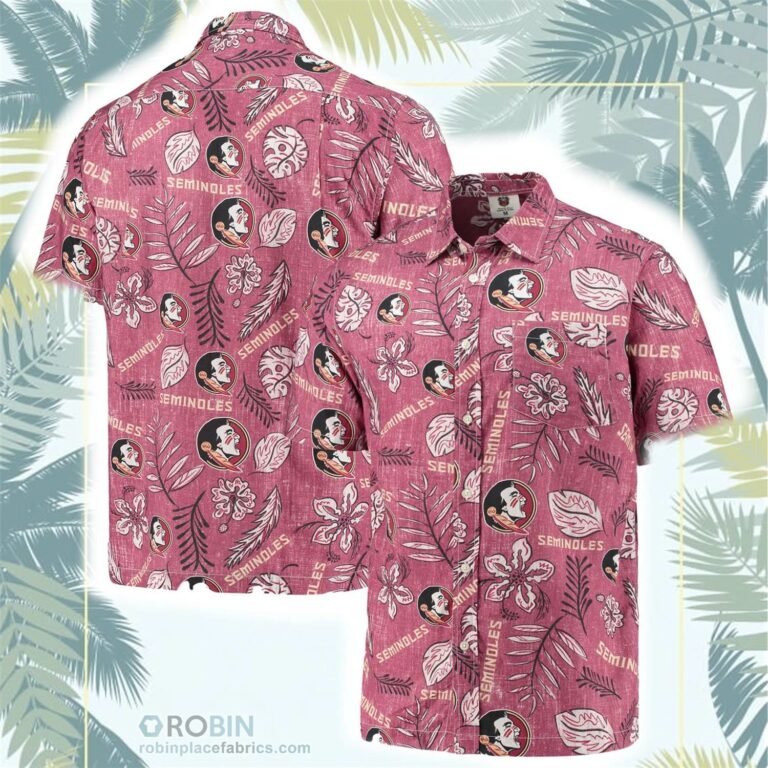 Florida State Seminoles Vintage Floral Button-Up Shirt