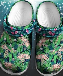 Flower Pattern Nurse Beautiful Jungle Unisex Crocs