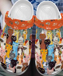 Funny Cat Family Cartoon Unisex Crocs