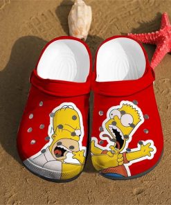 Funny The Simpsons Cartoon Crocs – Classic Clog