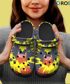 Garchomp Tie Dye Face Custom Classic Classic Clogs