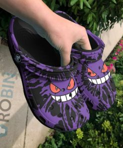 Gengar Tie Dye Face Classic Crocs Pokemon