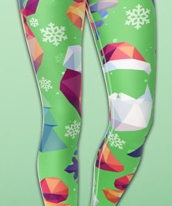 Geometric Vibe Christmas Yoga Leggings