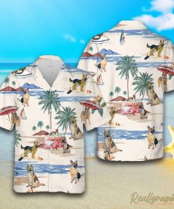German Sherp Summer Beach Hawaiian Shirt