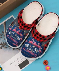 Girl Loves Flamingos Crocs – Classic Clog Girl Loves Flamingos Crocs – Classic Clog