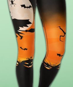 Halloween Night Yoga Leggings