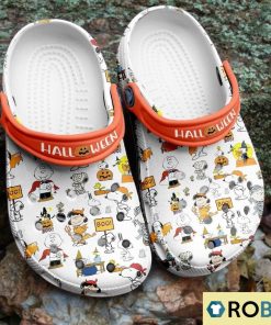 Halloween Snoopy Characters White Classic Clogs