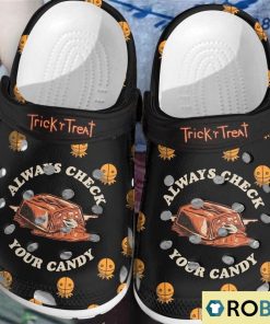 Halloween Trick ‘r Treat Always Check Your Candy Classic Clogs