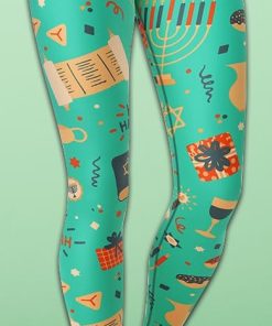 Hanukkah Joy Yoga Leggings