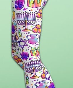Hanukkah Symbol Yoga Leggings