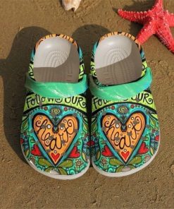 Hippie Follow Your Heart Unisex Crocs