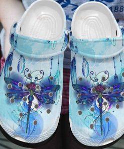 I Love Dragonfly Blue Unisex Crocs