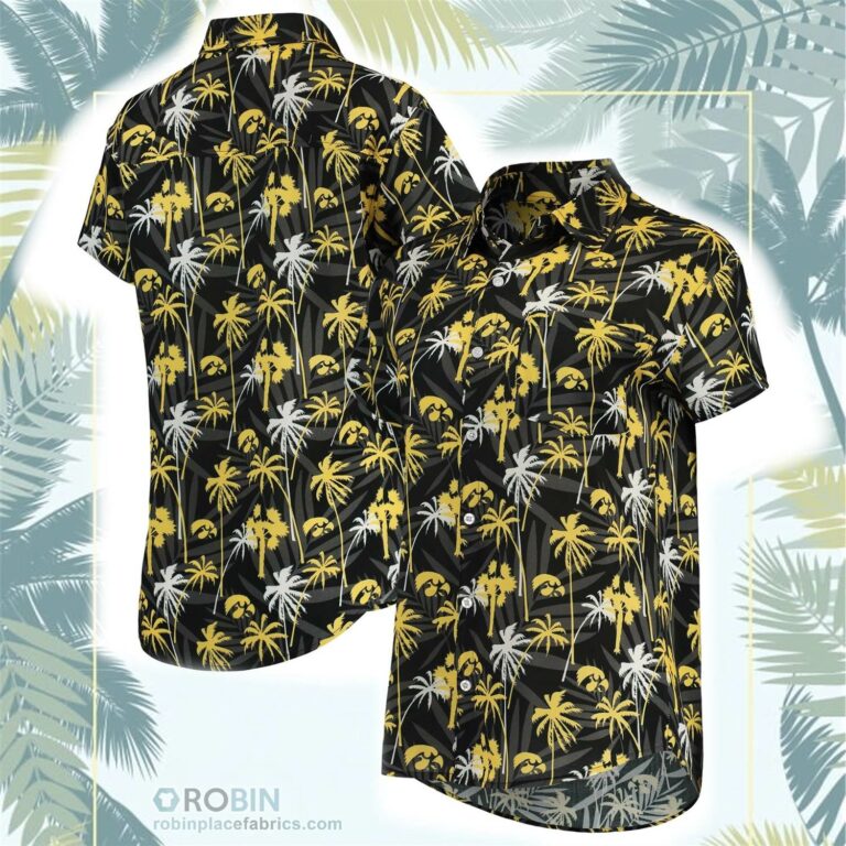 Iowa Hawkeyes Floral Harmonic Button-Up Shirt