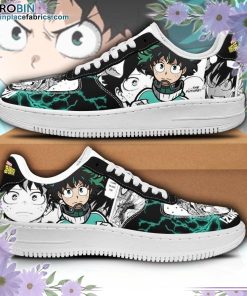 izuku midoriya air sneakers custom deku my hero academia anime shoes 1 UI3sa