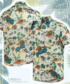 Jacksonville Jaguars Paradise Floral Button-Up Shirt