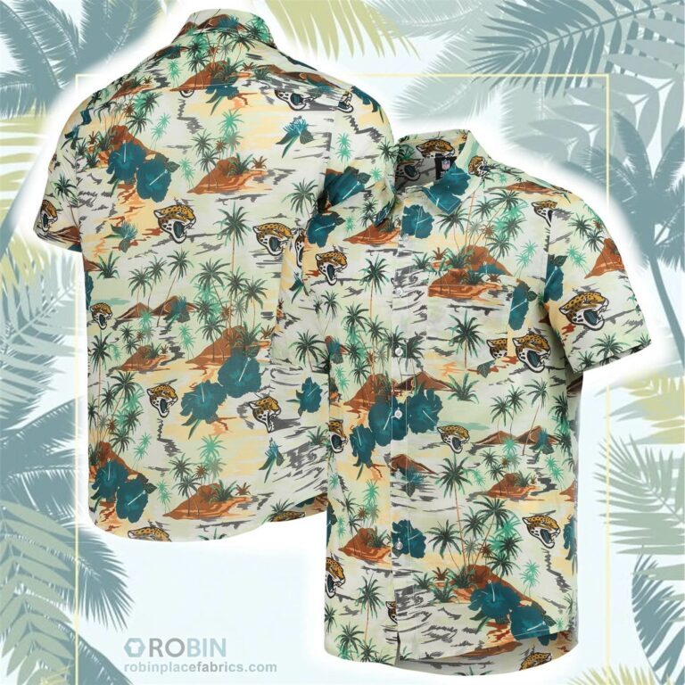 Jacksonville Jaguars Paradise Floral Button-Up Shirt