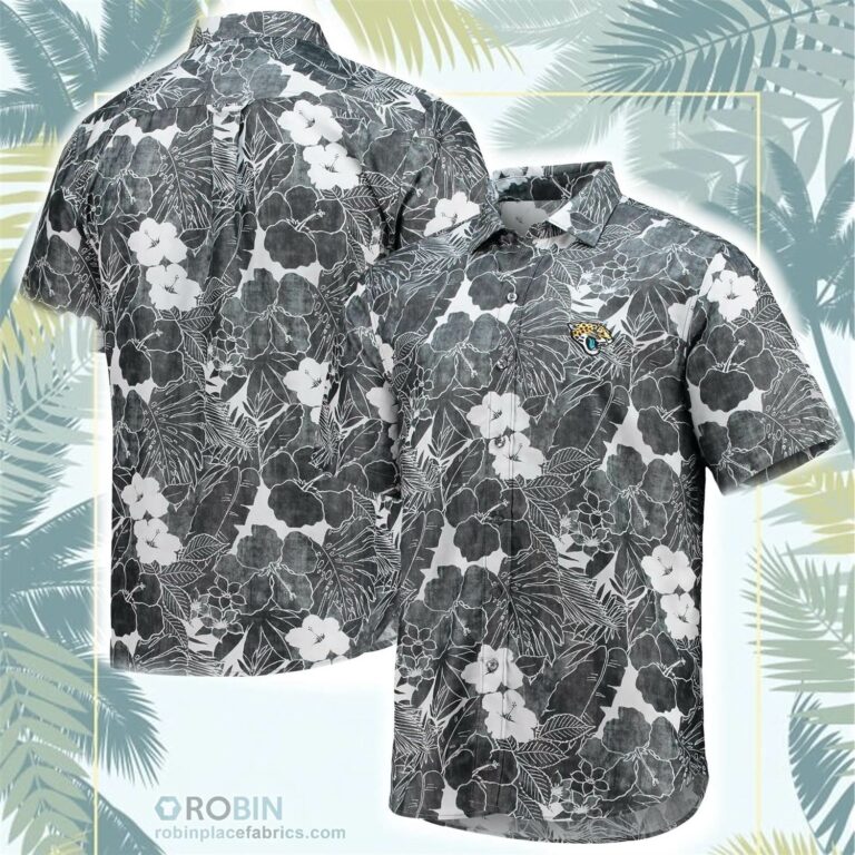 Jacksonville Jaguars Tommy Bahama Coconut Point Playa Floral Button-Up Shirt