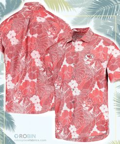Kansas City Chiefs Tommy Bahama Coconut Point Playa Floral Button-Up Shirt
