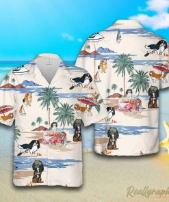 King Charles Summer Beach Hawaiian Shirt, Short Sleeve Button Up Shirt