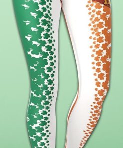 Kiss Me I'm Irish Yoga Leggings