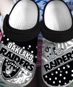 Las Vegas Raiders Nfl Big Logo Rubber Crocs – Classic Clog