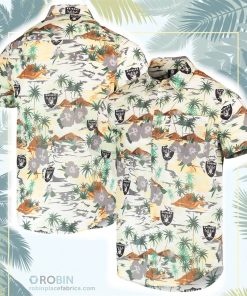 Las Vegas Raiders Paradise Floral Button-Up Shirt