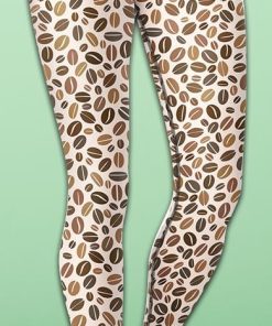 Leopard Coffee Yoga Leggings