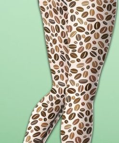 Leopard Coffee Yoga Leggings