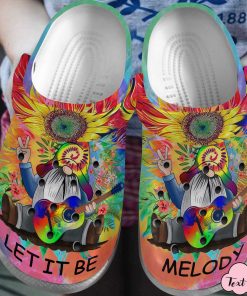Let It Be Gnomies Hippie Old Guitar Crocs – Classic Clog
