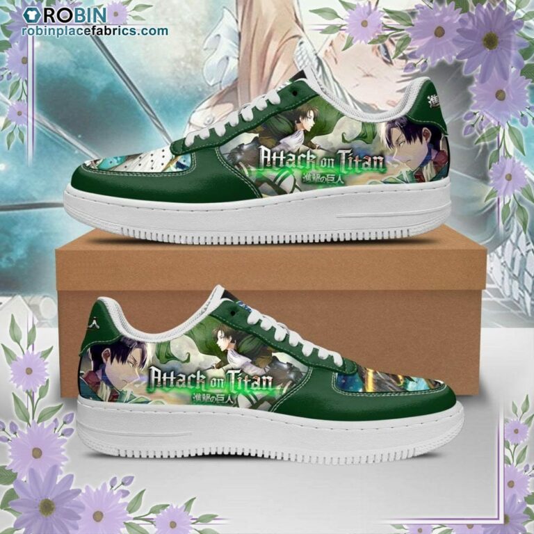Levi Ackerman Attack On Titan Air Sneakers AOT Anime Shoes