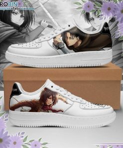 levi and mikasa ackerman air shoes aot custom anime sneakers 1 Rn4xR