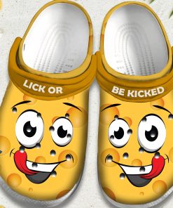 Lick Or Be Kicked Smile Face Unisex Crocs